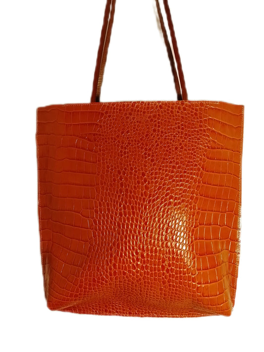 Tote bag en cuir rigide